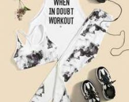 3pcs Absorbs Sweat Slogan Graphic Sports Set