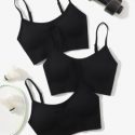 3pcs Absorbs Sweat Sports Bra