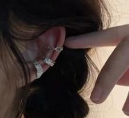 3pcs Chain Design Ear Cuff