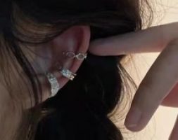 3pcs Chain Design Ear Cuff