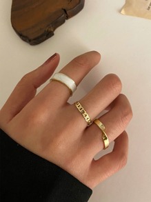 3pcs Chain Design Ring