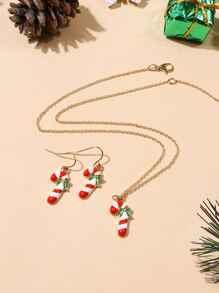 3pcs Christmas Decor Jewelry Set