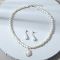 3pcs Faux Pearl Jewelry Set