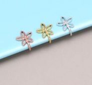 3pcs Floral Decor Nose Ring