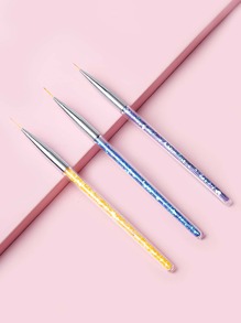 3pcs Glitter Nail Art Pen