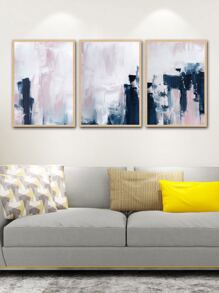 3pcs Graffiti Pattern Unframed Painting