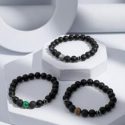 3pcs Guys Beaded Bracelet