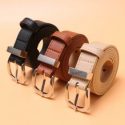 3pcs Guys PU Buckle Belt