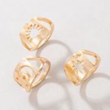 3pcs Hollow Out Ring