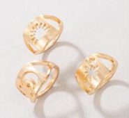 3pcs Hollow Out Ring