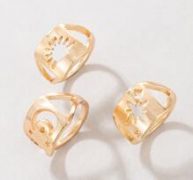 3pcs Hollow Out Ring