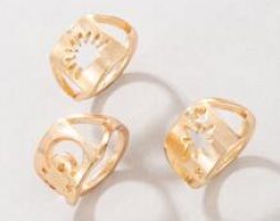 3pcs Hollow Out Ring