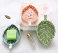 3pcs Leaf Shaped Soap Dish