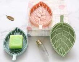 3pcs Leaf Shaped Soap Dish