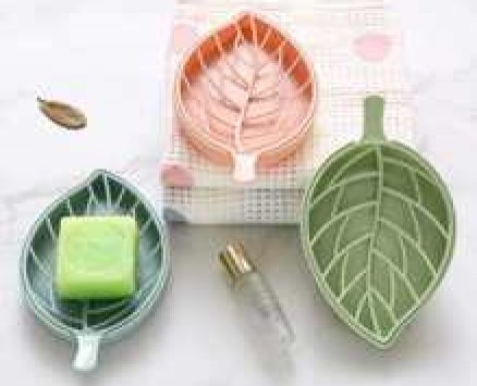 3pcs Leaf Shaped Soap Dish
