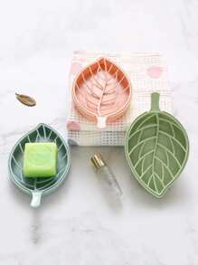 3pcs Leaf Shaped Soap Dish