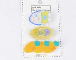 3pcs Letter Graphic Hair Clip