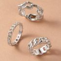 3pcs Link Decor Ring