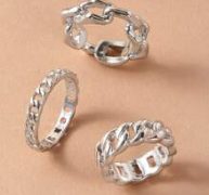 3pcs Link Decor Ring