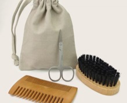 3pcs Minimalist Beard & Mustache Tool Set