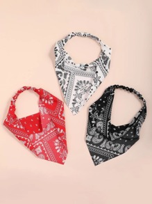 3pcs Paisley Pattern Kerchief