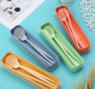 3pcs Random Cutlery Set & 1pc Box