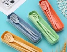 3pcs Random Cutlery Set & 1pc Box