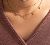 3pcs Rhinestone Star Charm Choker