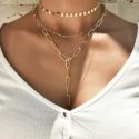 3pcs Simple Chain Necklace