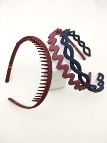 3pcs Solid Hair Hoop