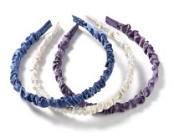 3pcs Solid Ruched Headband