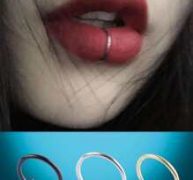 3pcs Stainless Steel Lip Ring