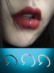 3pcs Stainless Steel Lip Ring