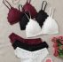 3set Scallop Trim Lace Lingerie Set
