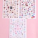 3sheets Bear Pattern Nail Art Sticker