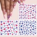 3sheets Butterfly & Flower Nail Art Sticker