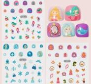 3sheets Kids Cartoon Graphic Nail Art Sticker