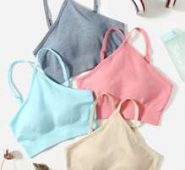 4 Pack Solid Seamless High Elastic Sports Bra