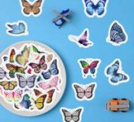 40pcs Butterfly Print Sticker