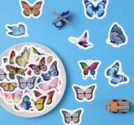 40pcs Butterfly Print Sticker