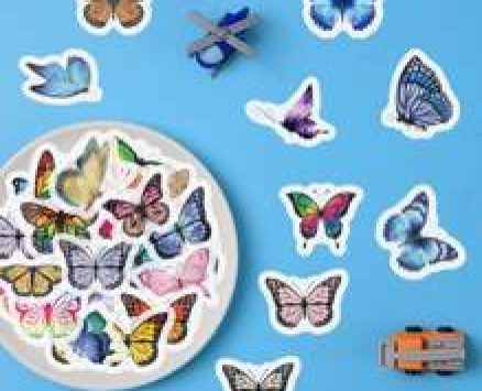 40pcs Butterfly Print Sticker