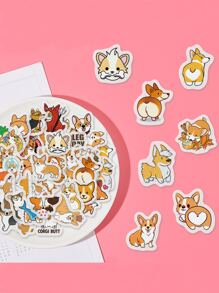 40pcs Cartoon Dog Print Sticker