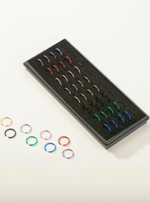 40pcs Colorful Nose Ring