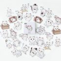 45pcs Cartoon Cat Print Sticker