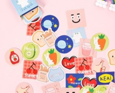 45pcs Cartoon Graphic DIY Sticker