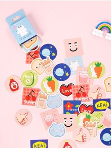 45pcs Cartoon Graphic DIY Sticker