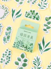 45pcs Leaf Print Sticker