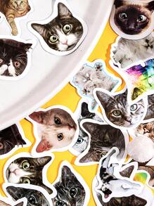 46pcs Cat Print Sticker