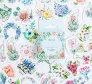 46pcs Flower Print Sticker