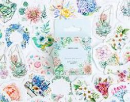 46pcs Flower Print Sticker